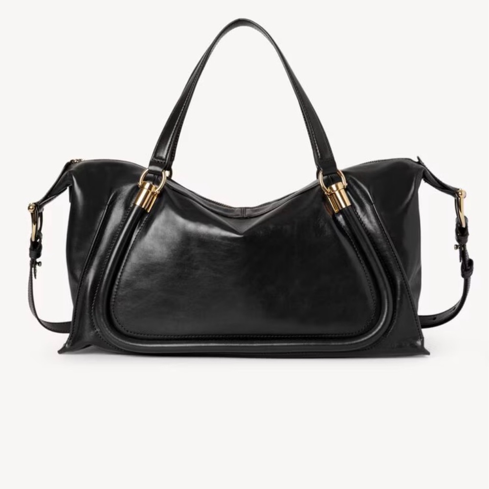 Chloe Parati shoulder bag in shiny calfskin leather / never used